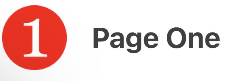 A message from Page One's editor