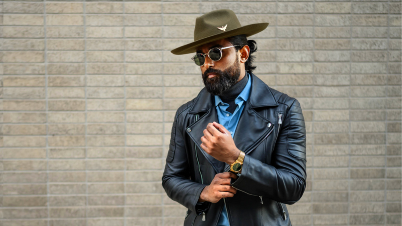 Casual Silhouette Biker Style Jacket