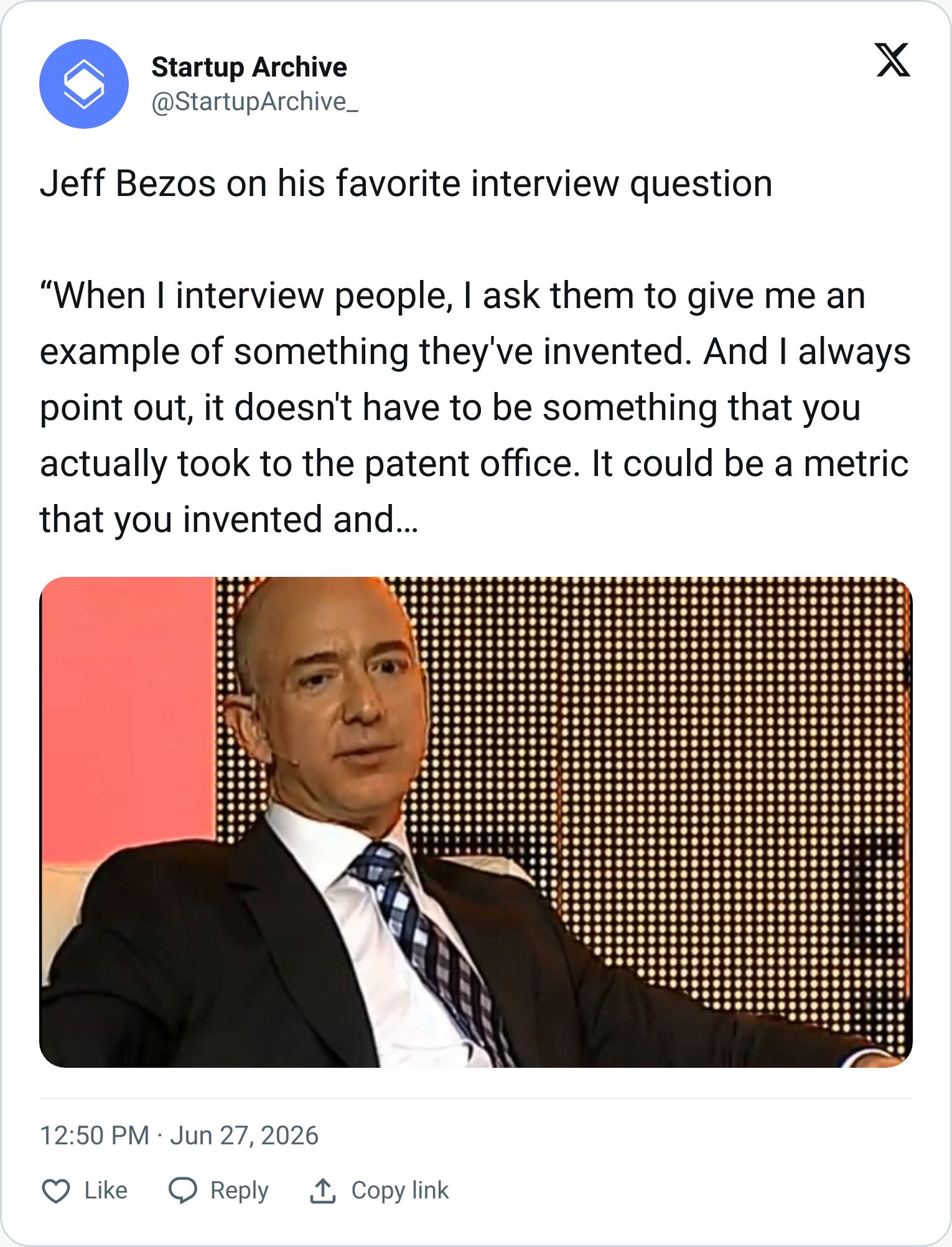 Tweet screenshot