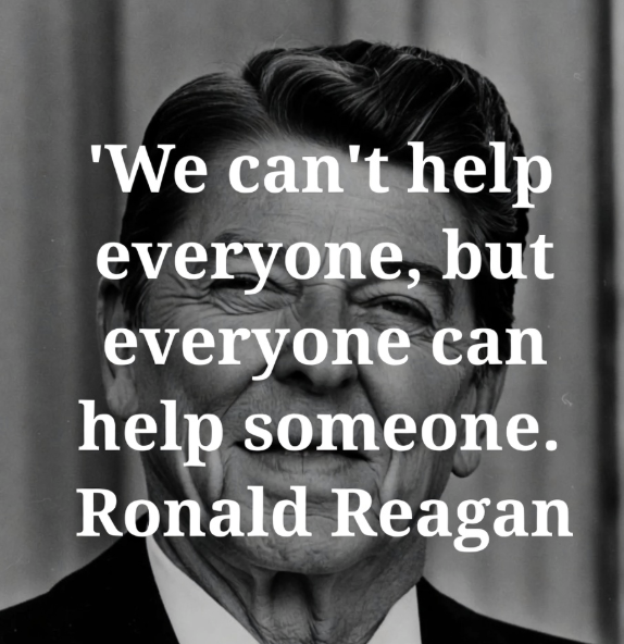Ronald Reagan on Lending a Hand