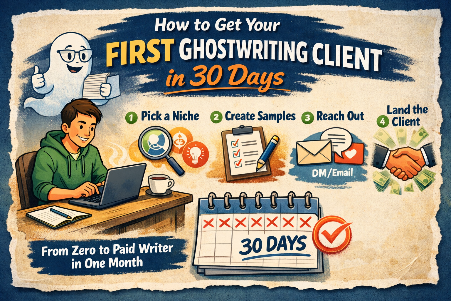 Ghostwriteing How to Get Your First Ghostwriting Client in Just 30 Days (Even If You ...