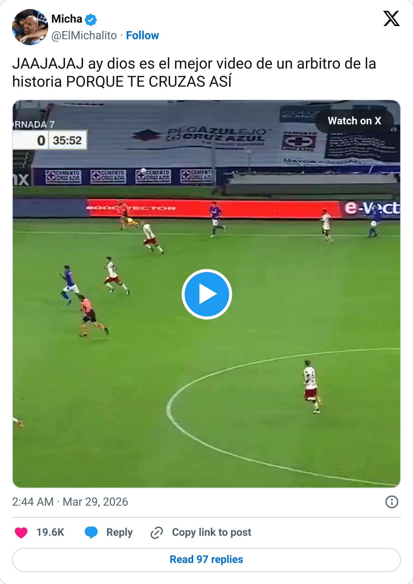 Tweet screenshot