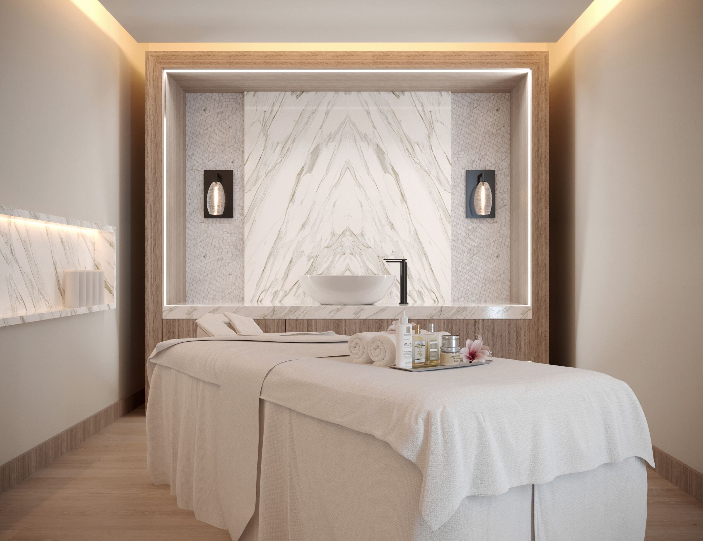 Massage treatment room at Oceana Santa Monica