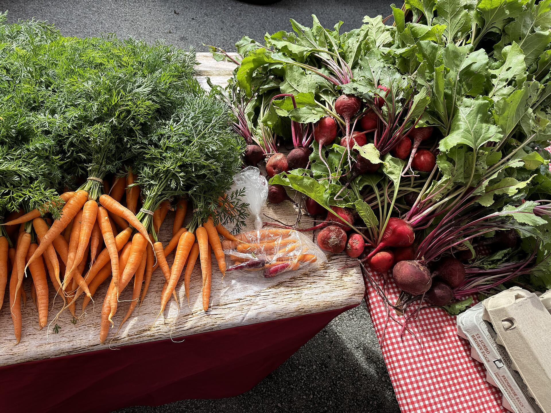 Farmer Dave's farm stand in Spicewood