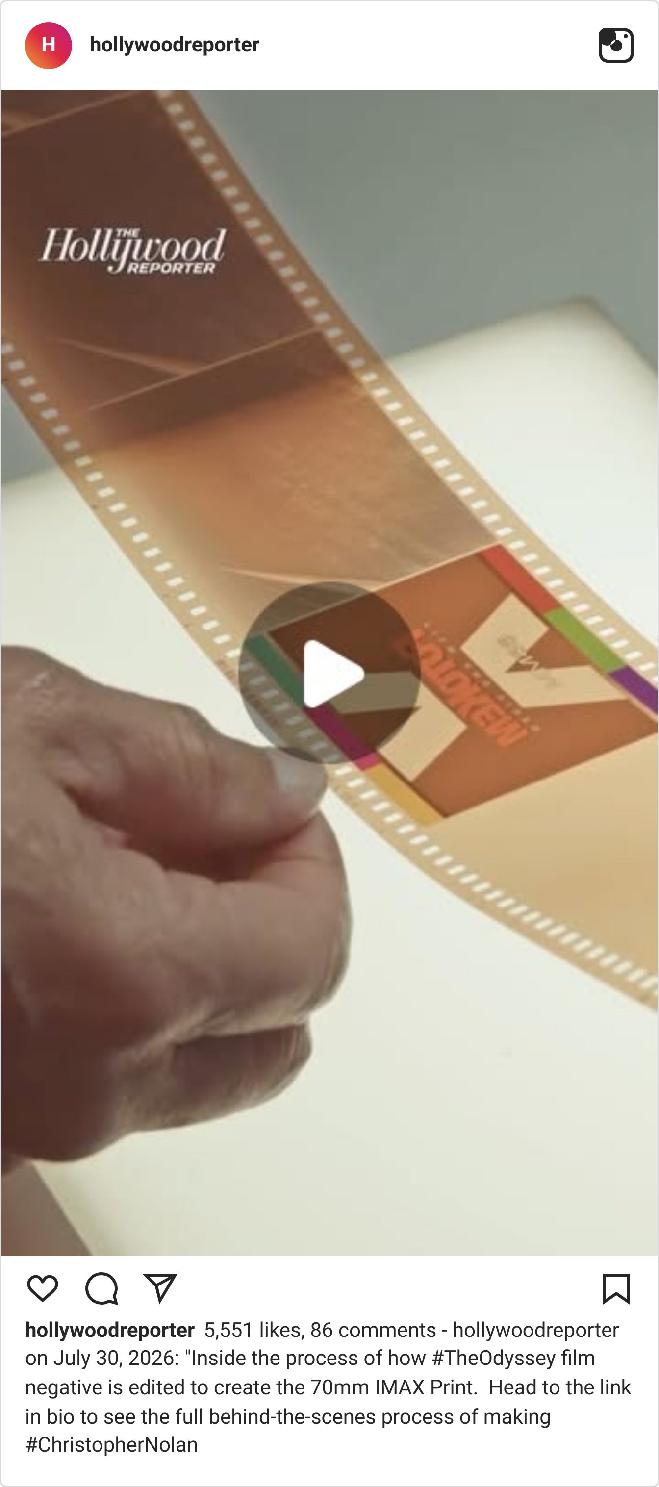 Instagram reel screenshot