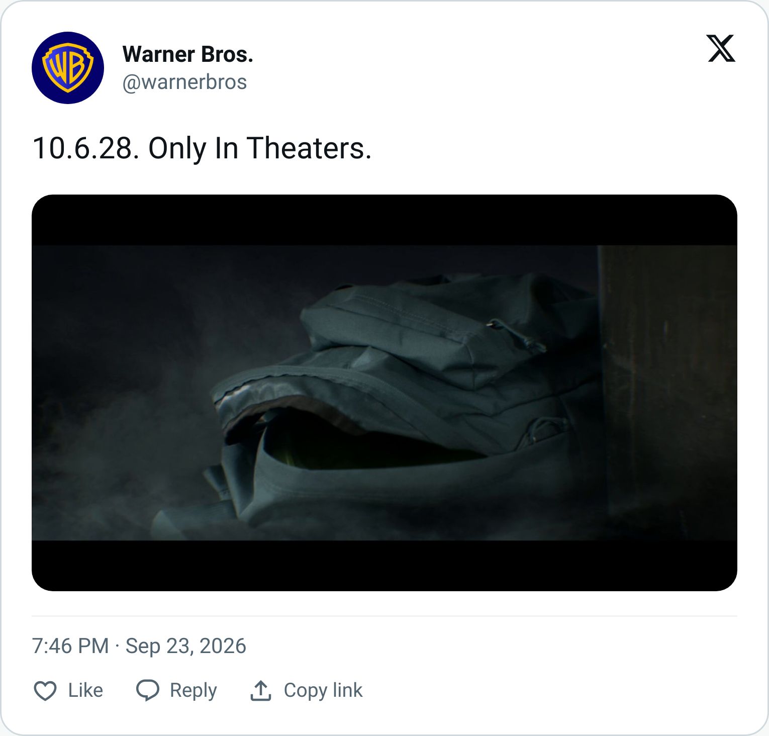 Tweet screenshot