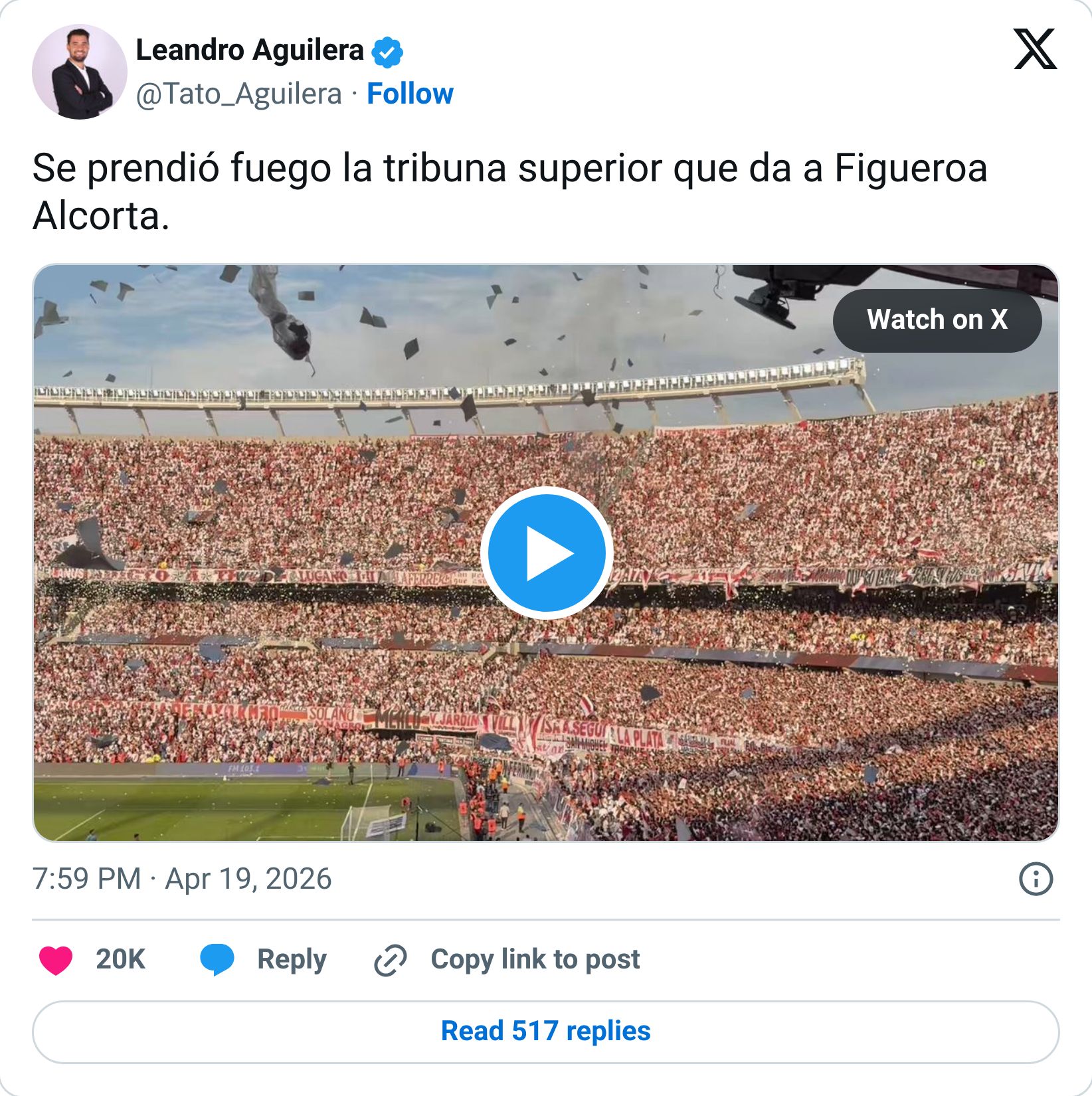Tweet screenshot