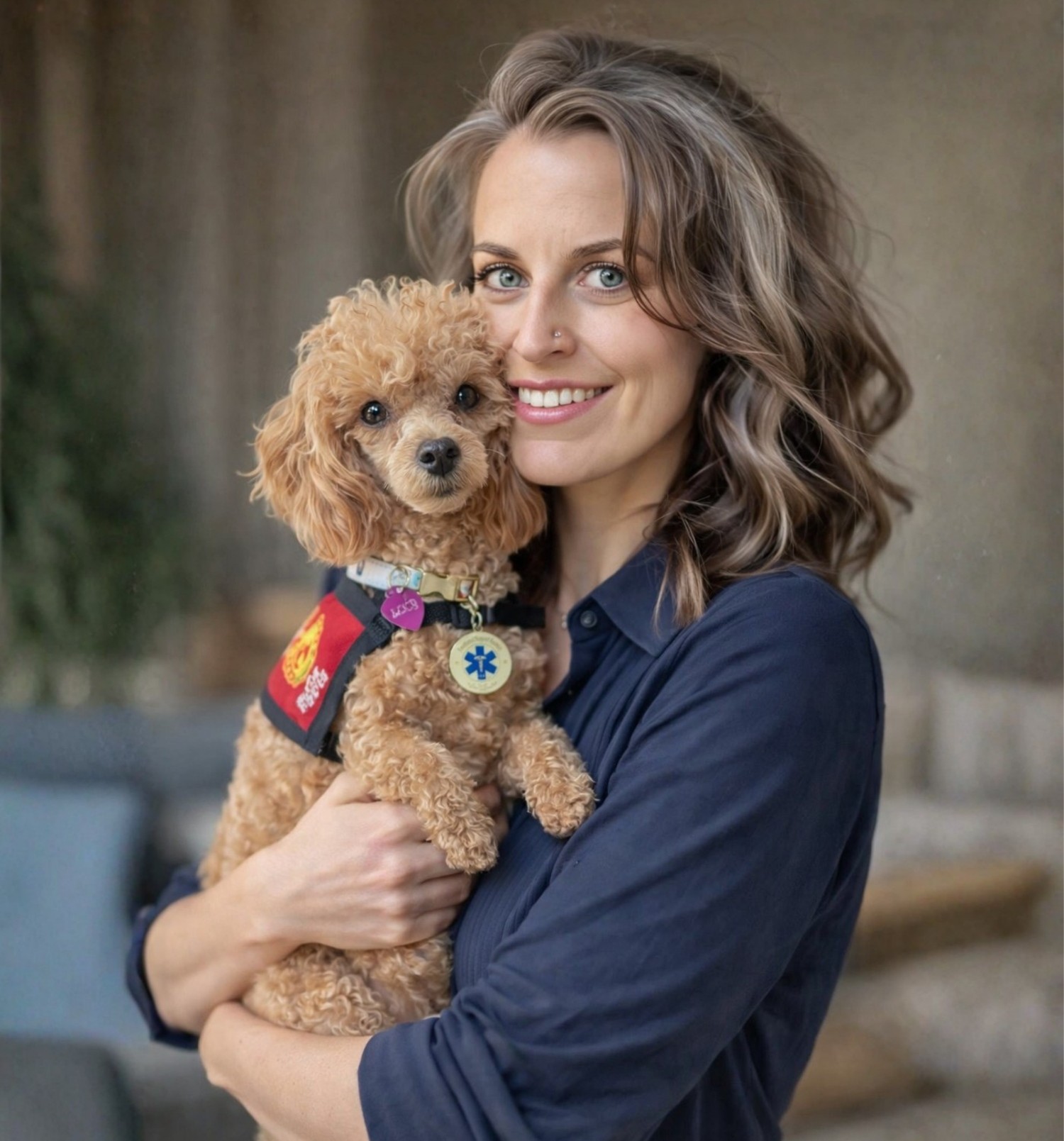 Veronica Dickerson with Lucy