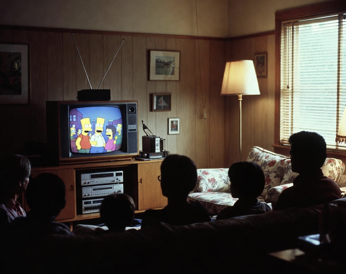 “The Simpsons” Make Their First TV Appearance