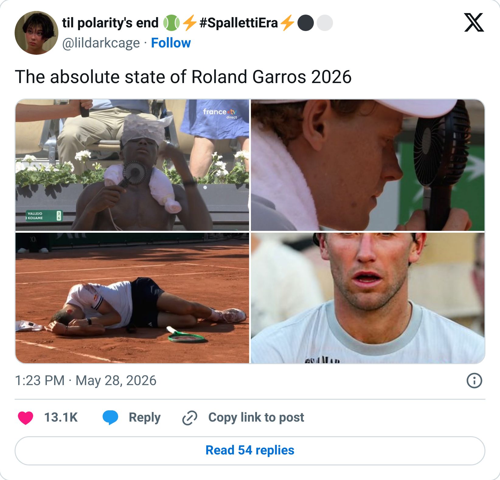 Tweet screenshot