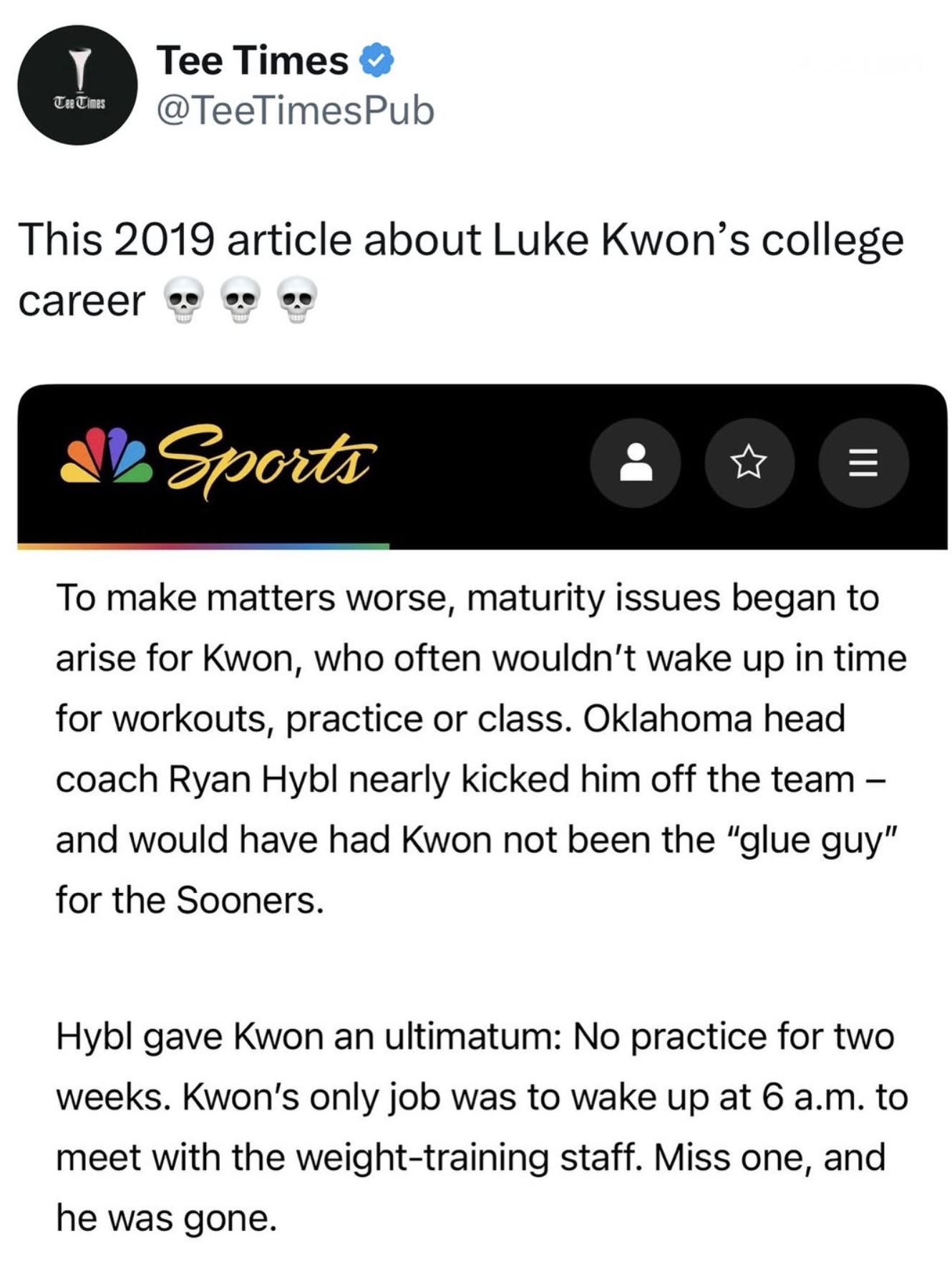 Luke Kwon College Story