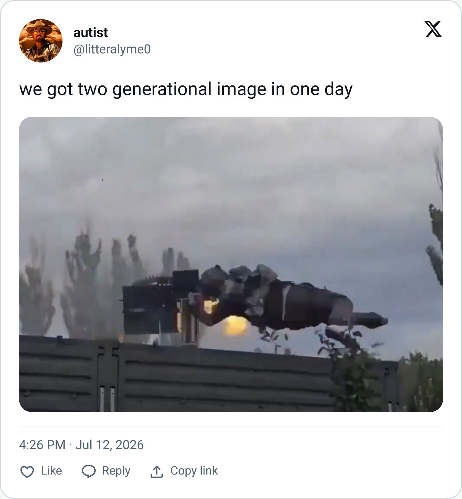Tweet screenshot
