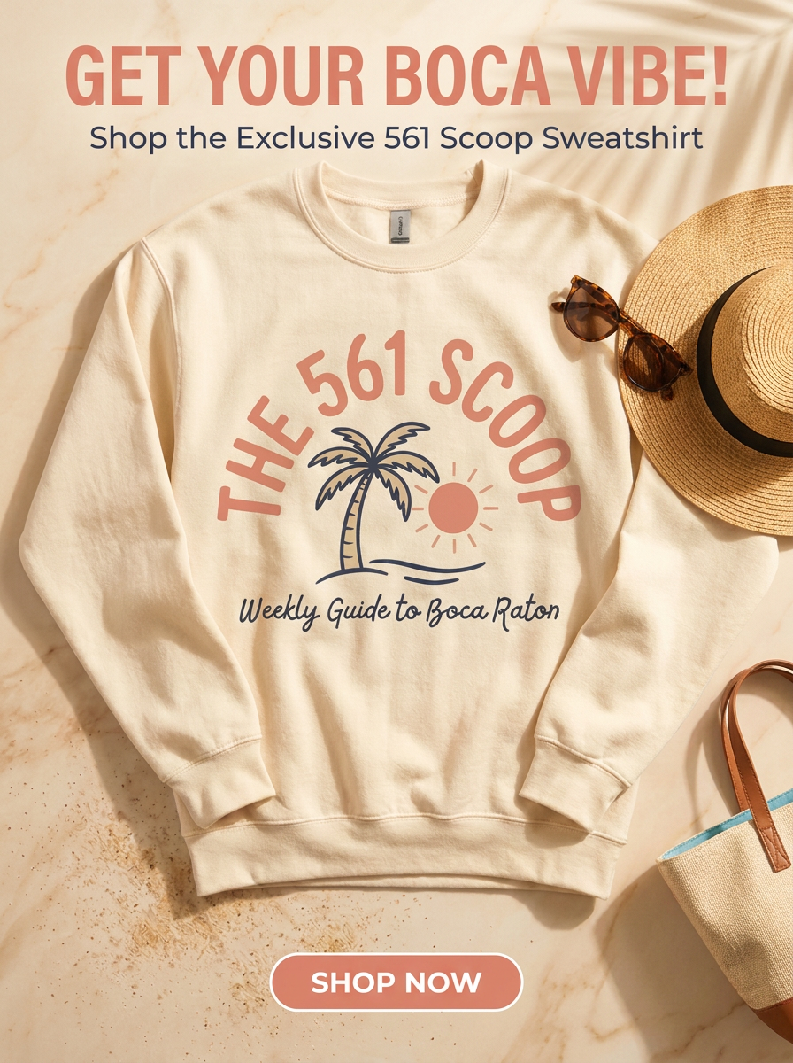 Get Your Boca Vibe - Shop the 561 Scoop Crewneck