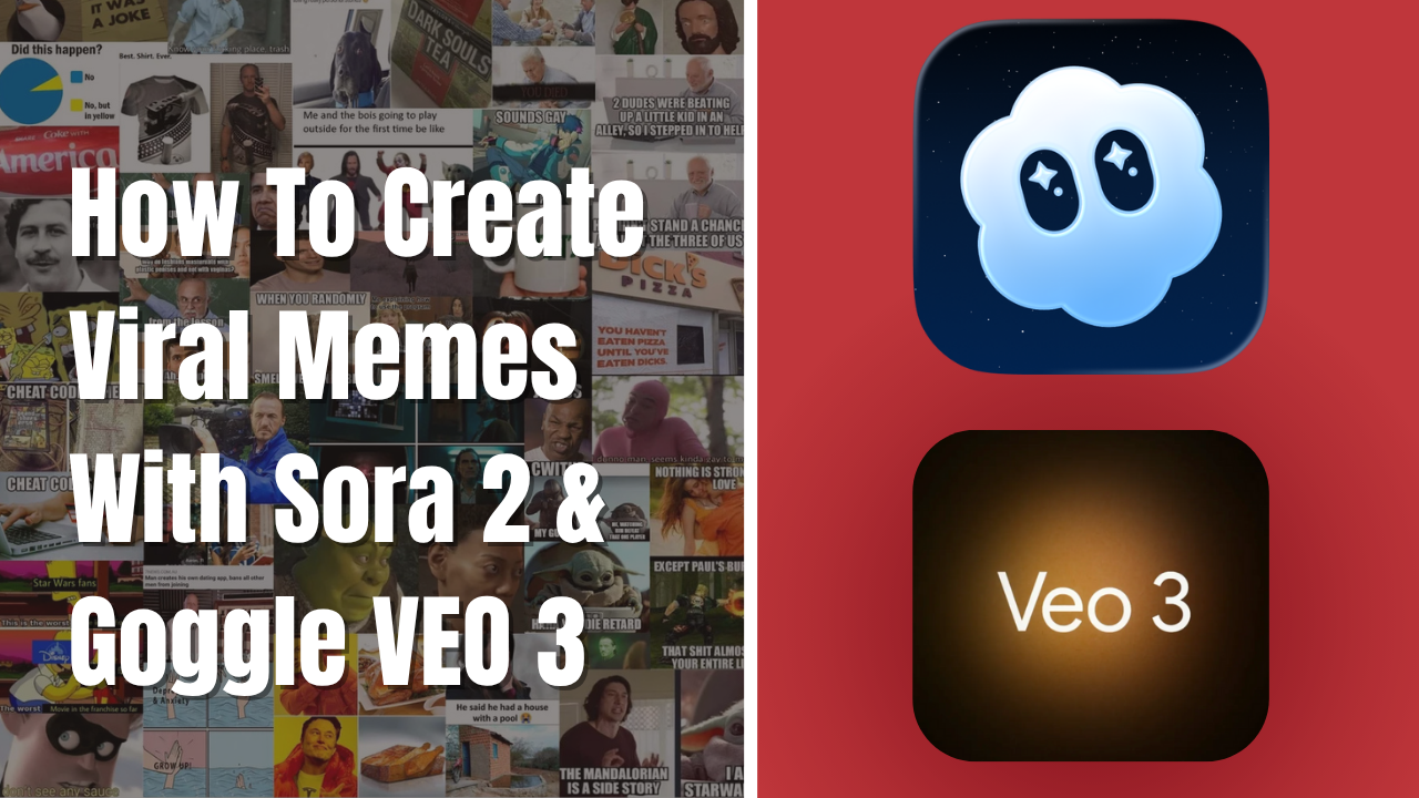 How To Create Viral Memes With Sora 2 & Google VEO 3 (Simple Prompt)