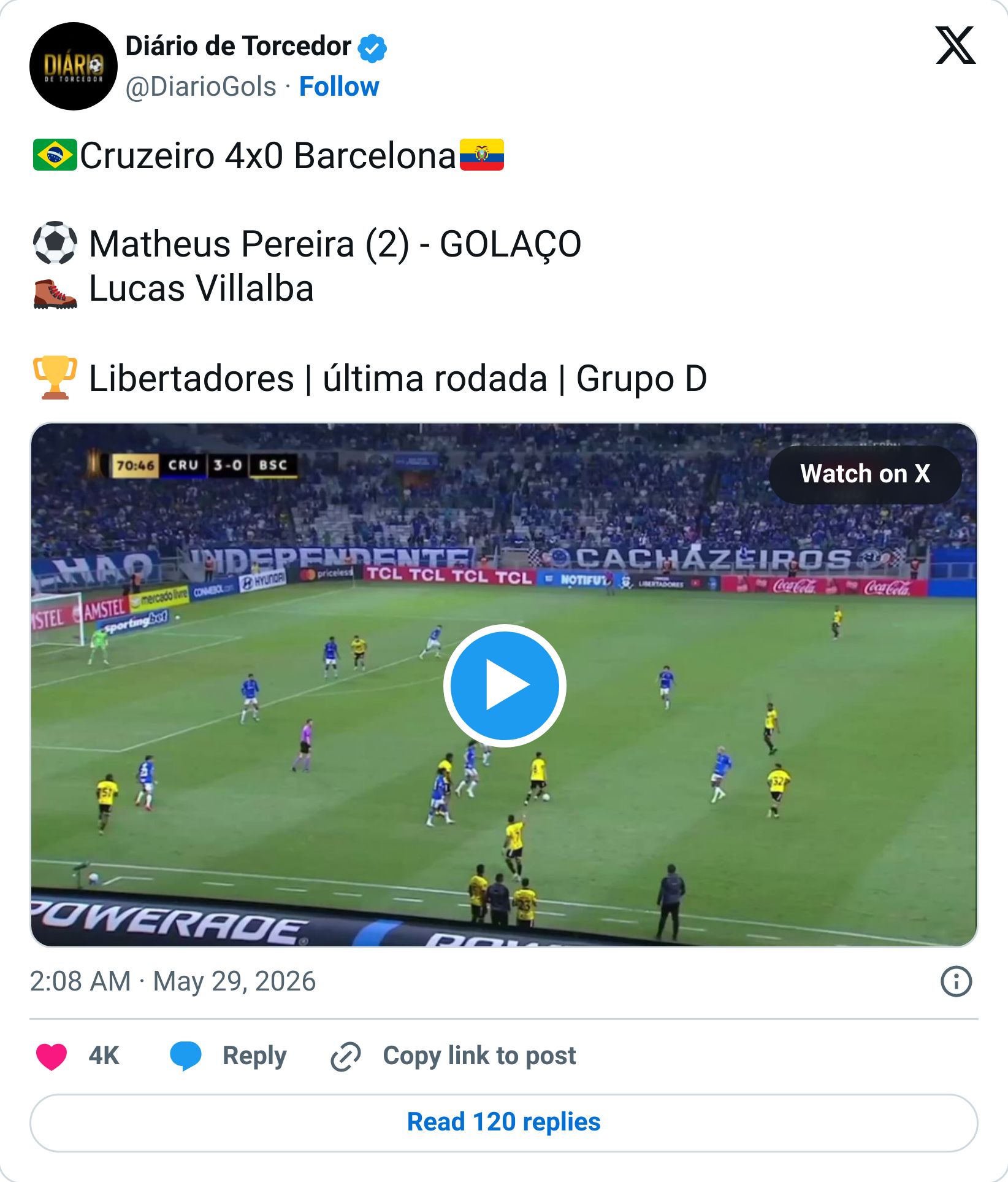 Tweet screenshot