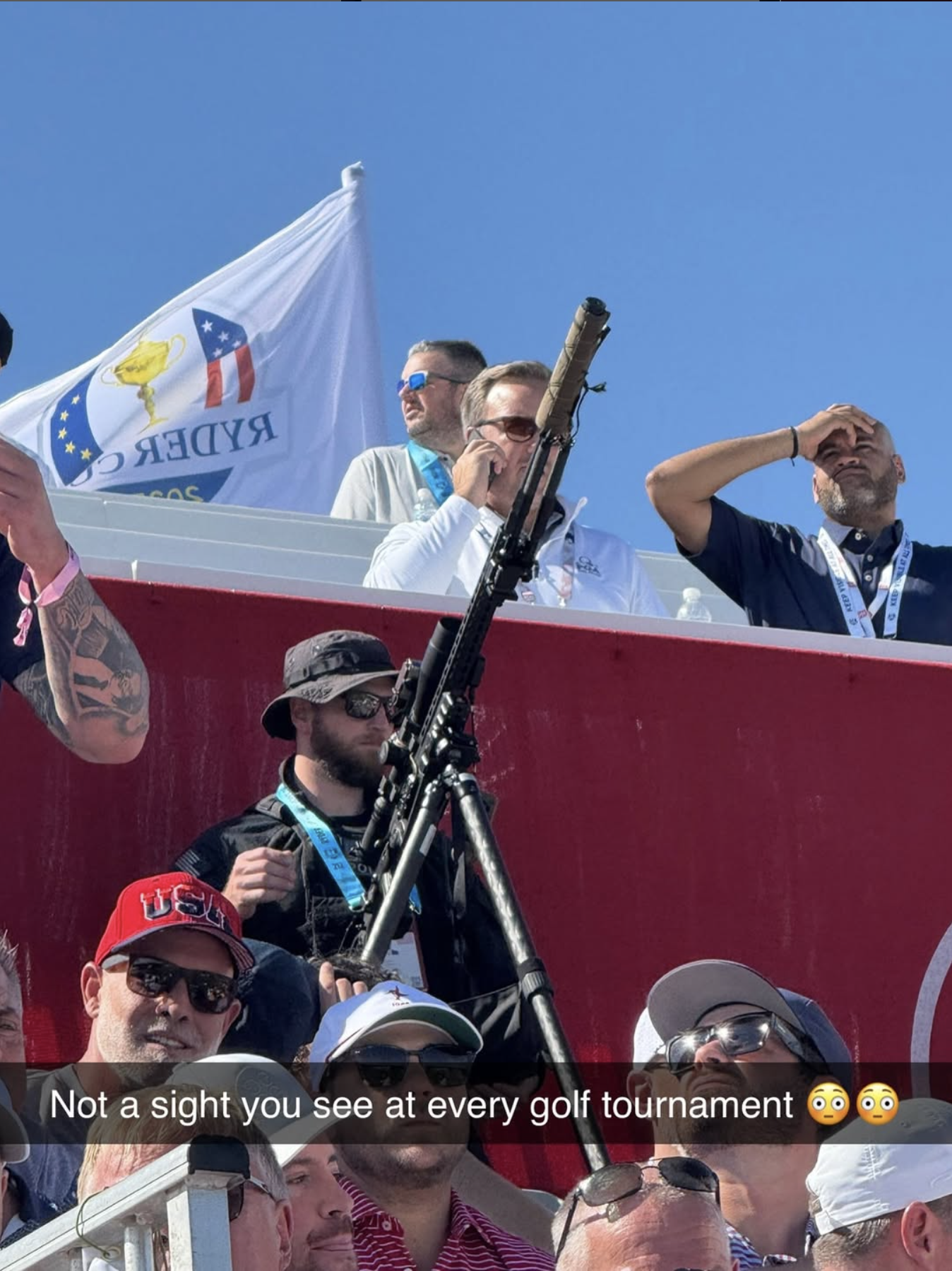 Ryder Cup first tee security