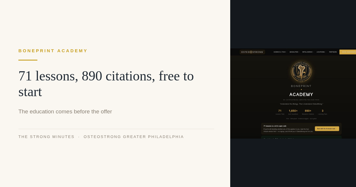 71 lessons, 890 citations, free to start