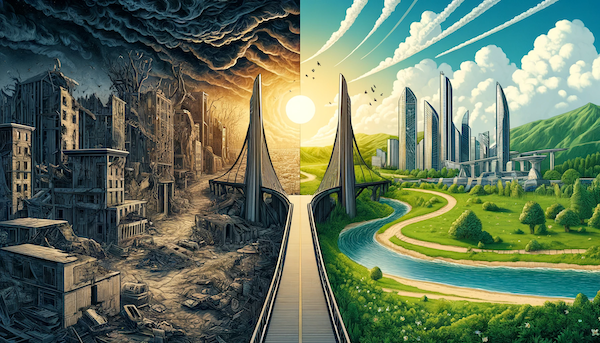 Dystopian versus Protopian Themes in Our Collective AI Future