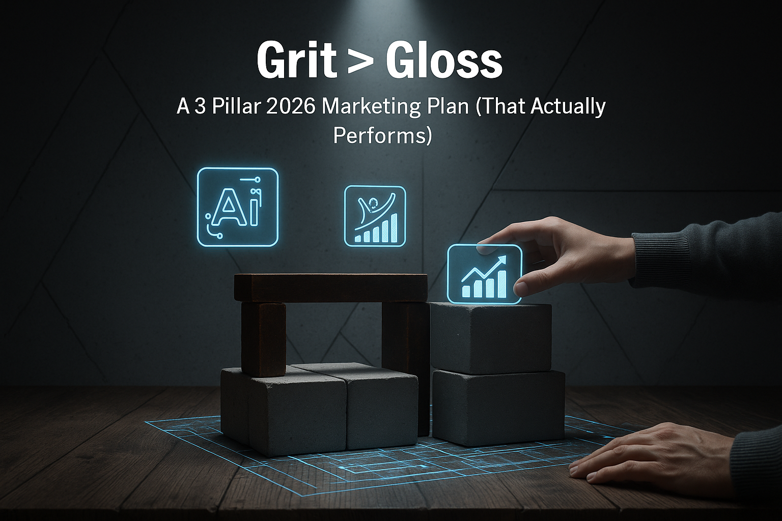 Grit > Gloss: A 3 Pillar 2026 Marketing Plan (That Actually Performs)