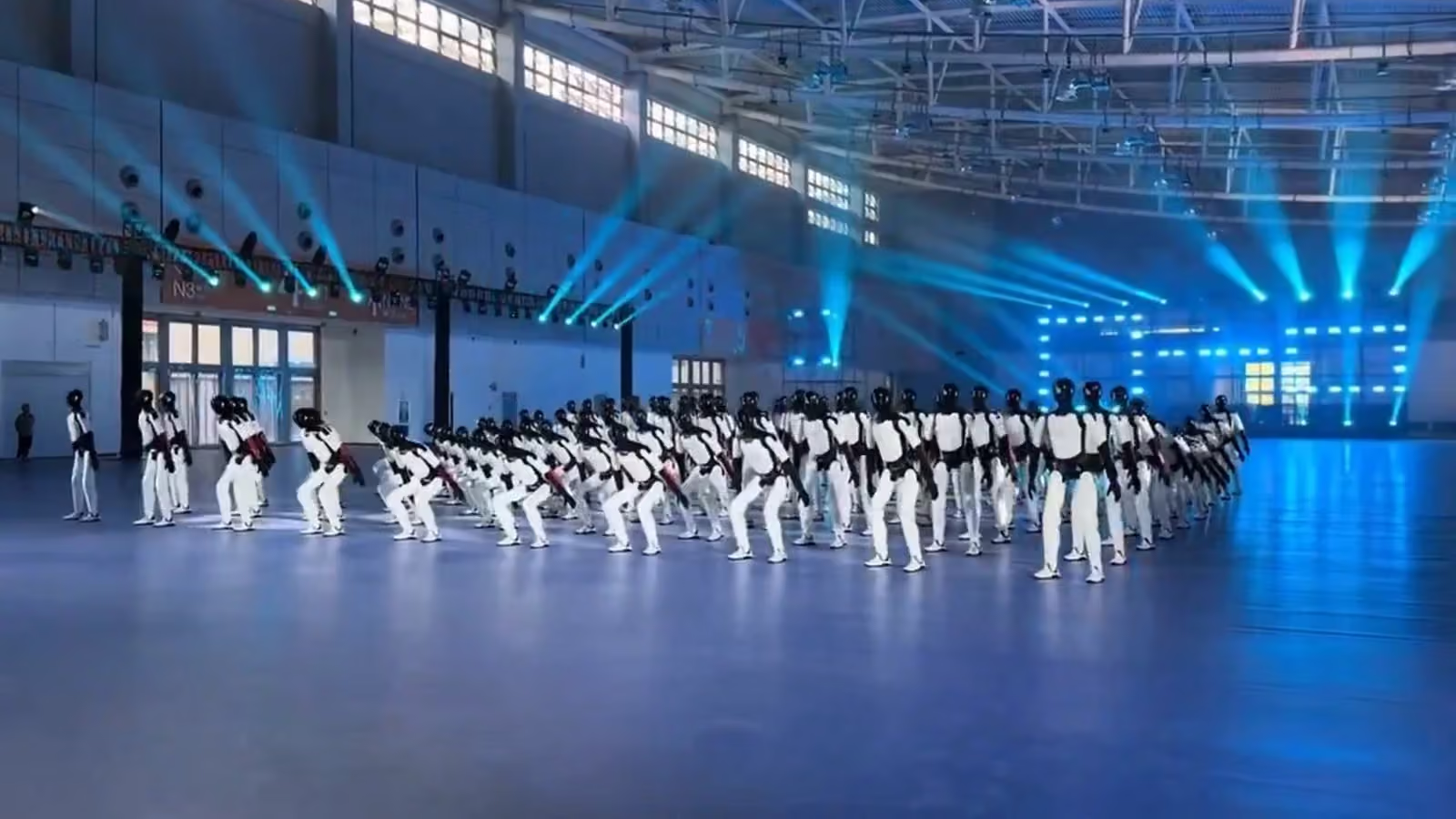 When 110 humanoids hit the dance floor