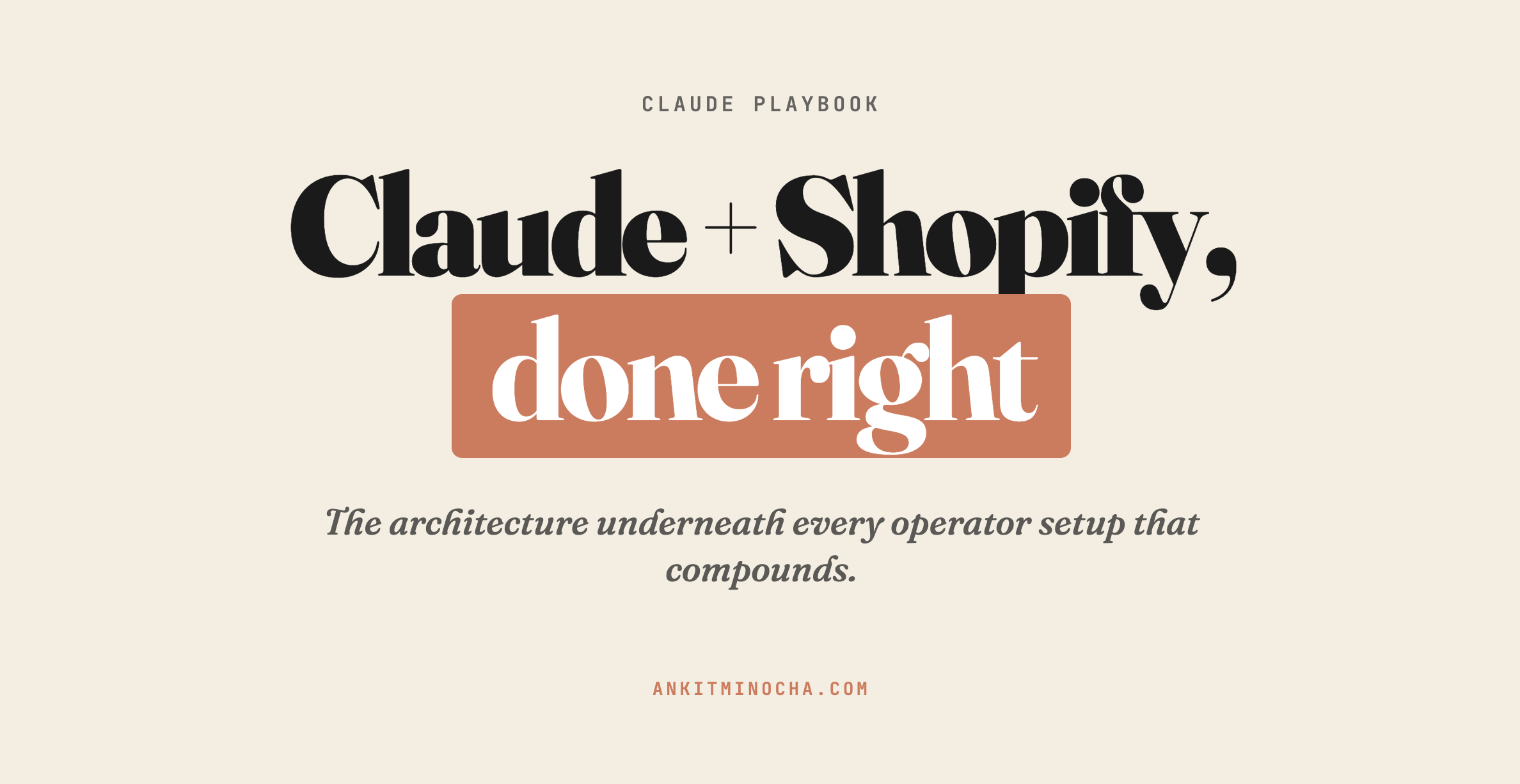 The Claude operating system for Shopify merchants