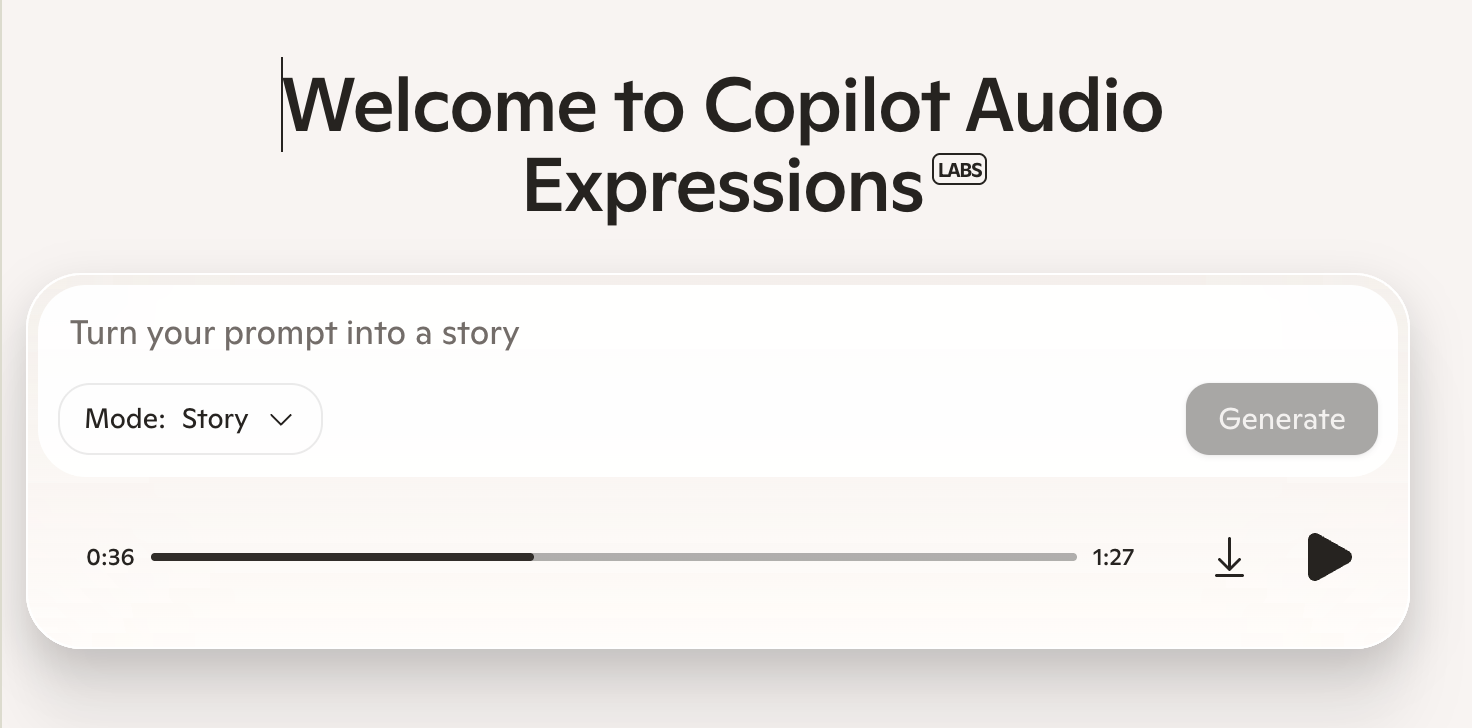 Microsoft MAI-Voice-1 Announcement