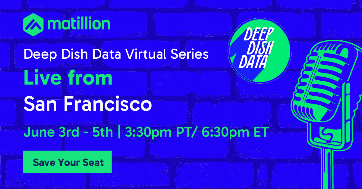 Deep Dish Data -- Live From San Francisco!!!!