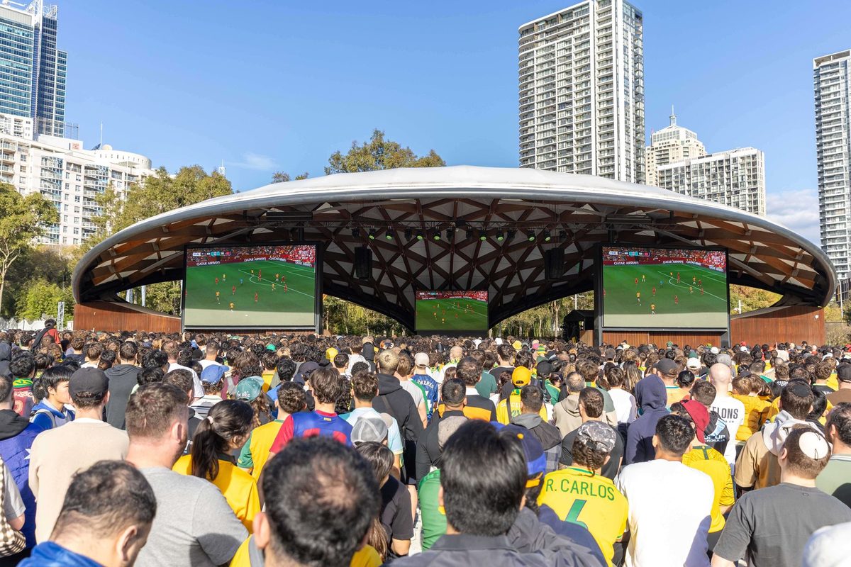 World Cup Live Site Tumbalong Park at Tumbalong Park, Darling Harbour