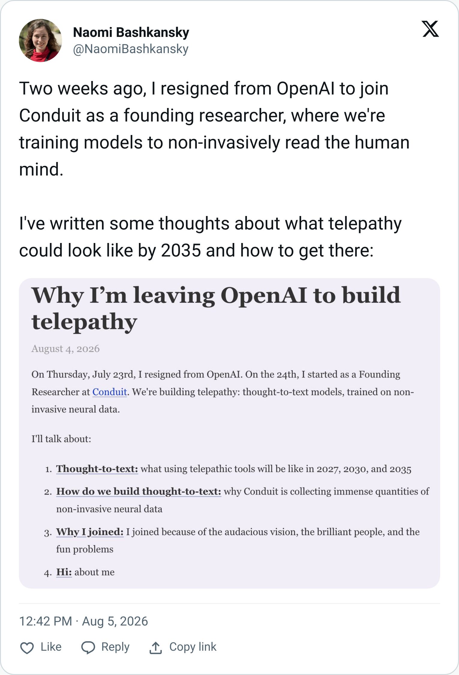 Tweet screenshot