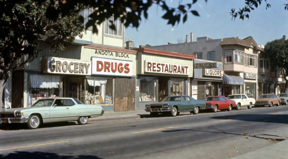 Mendota Block on Main Street, Santa Monica, 1977