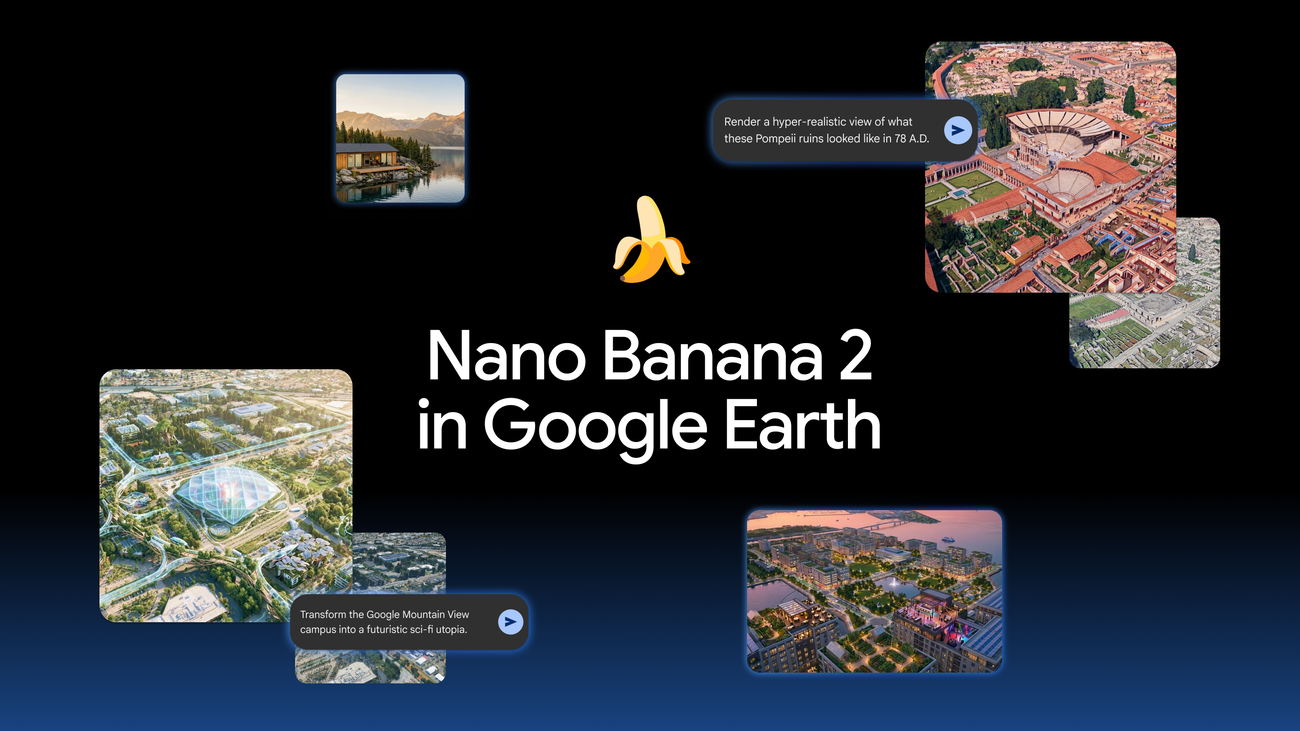 Google Earth Nano Banana image generation