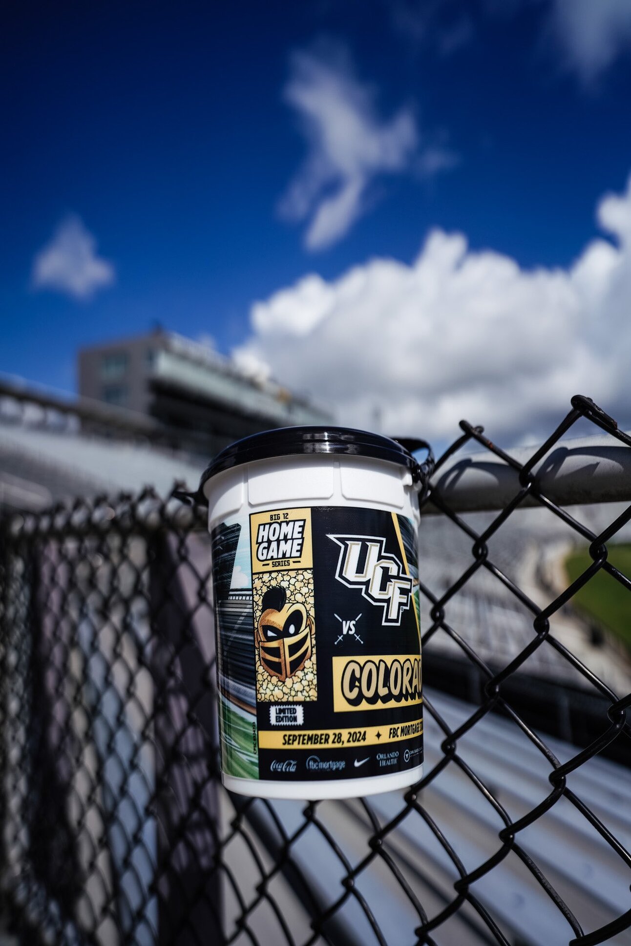 Space U Brew 9/26 Football Popcorn Buckets