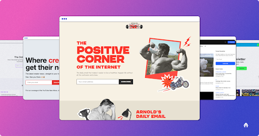 7 Best Newsletter Landing Page Examples (And Why They Work!)