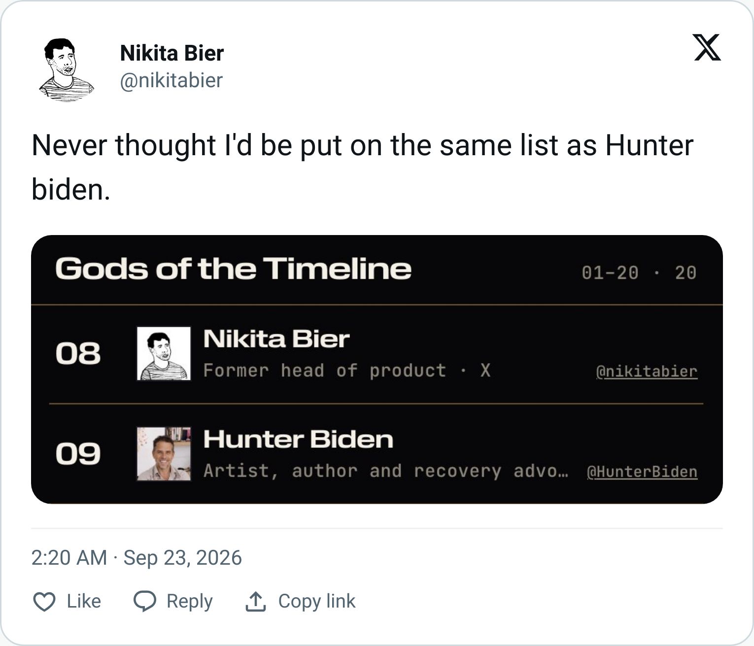 Tweet screenshot