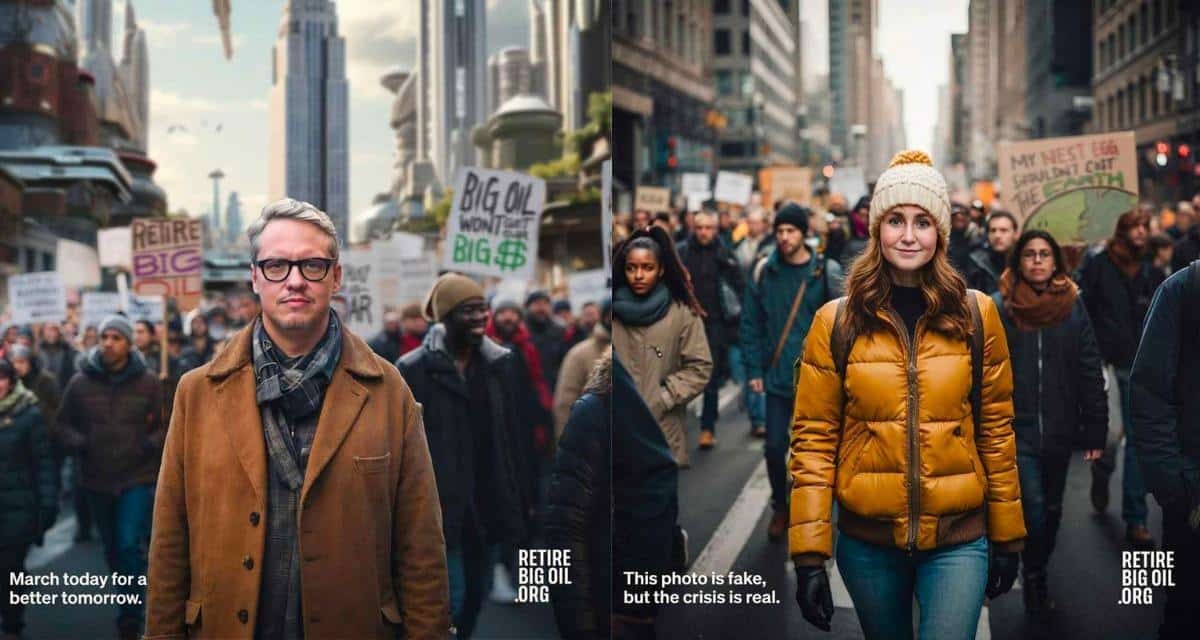 Virtual Protest Celebrities join protests using generative AI