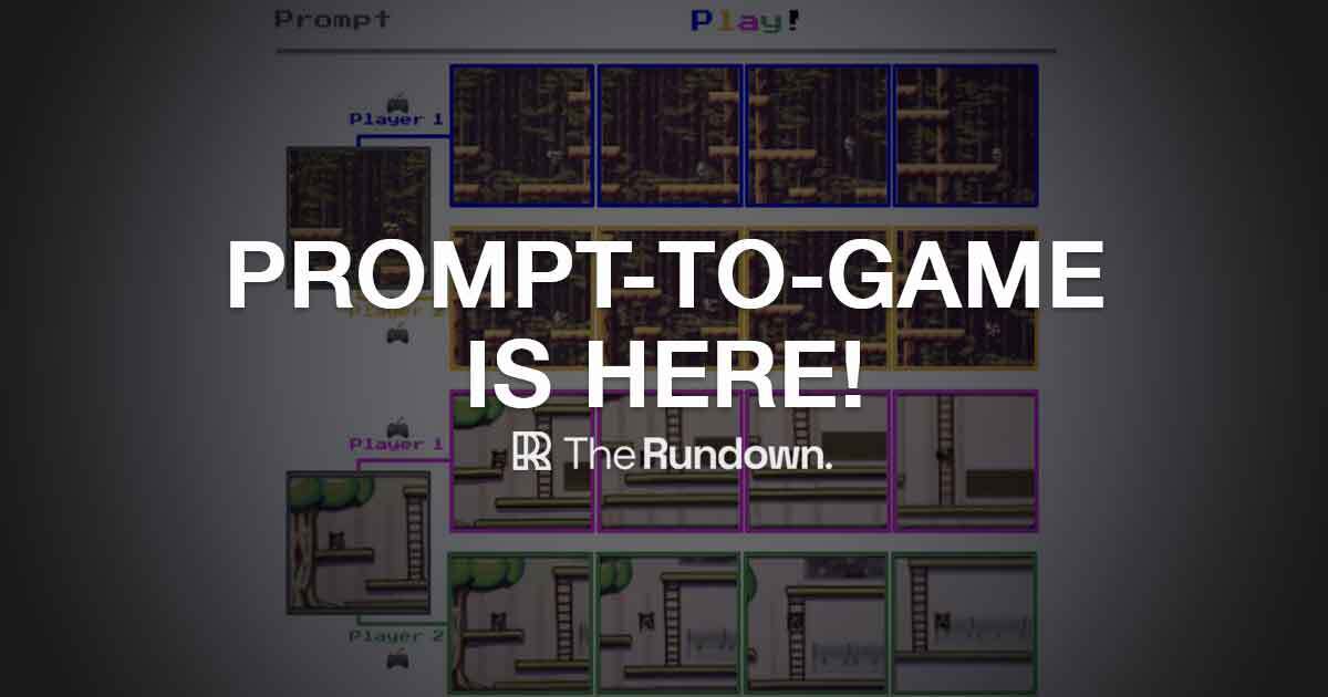 Google's new AI generates video games