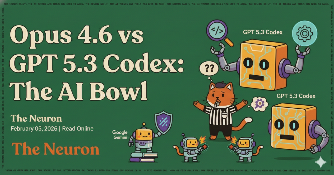 😸 Anthropic's Opus 4.6 vs OpenAI's GPT 5.3 Codex