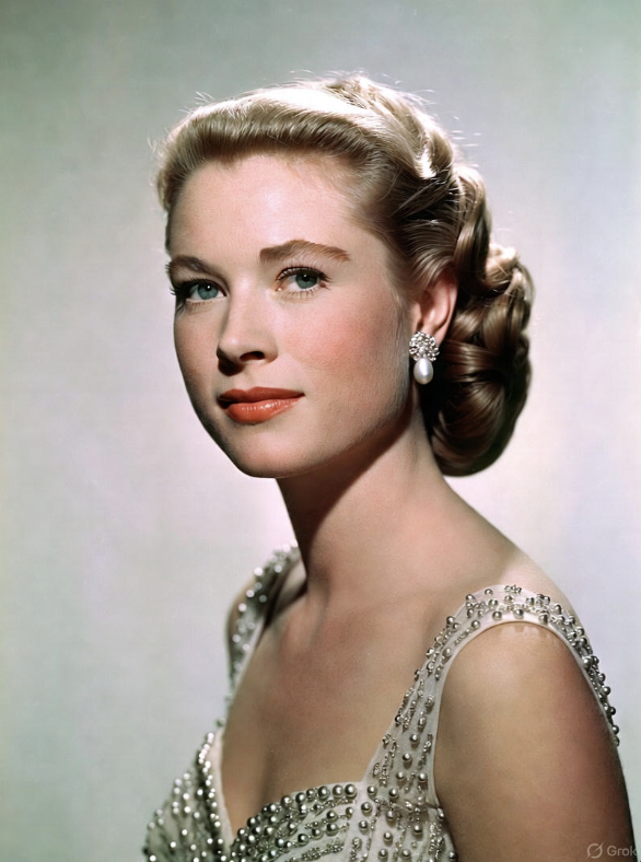 Grace Kelly classic Hollywood portrait style from 1955