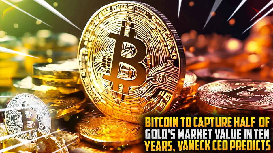 Bitcoin to Capture Half of Gold's Market Value in Ten Years, VanEck CEO Predicts