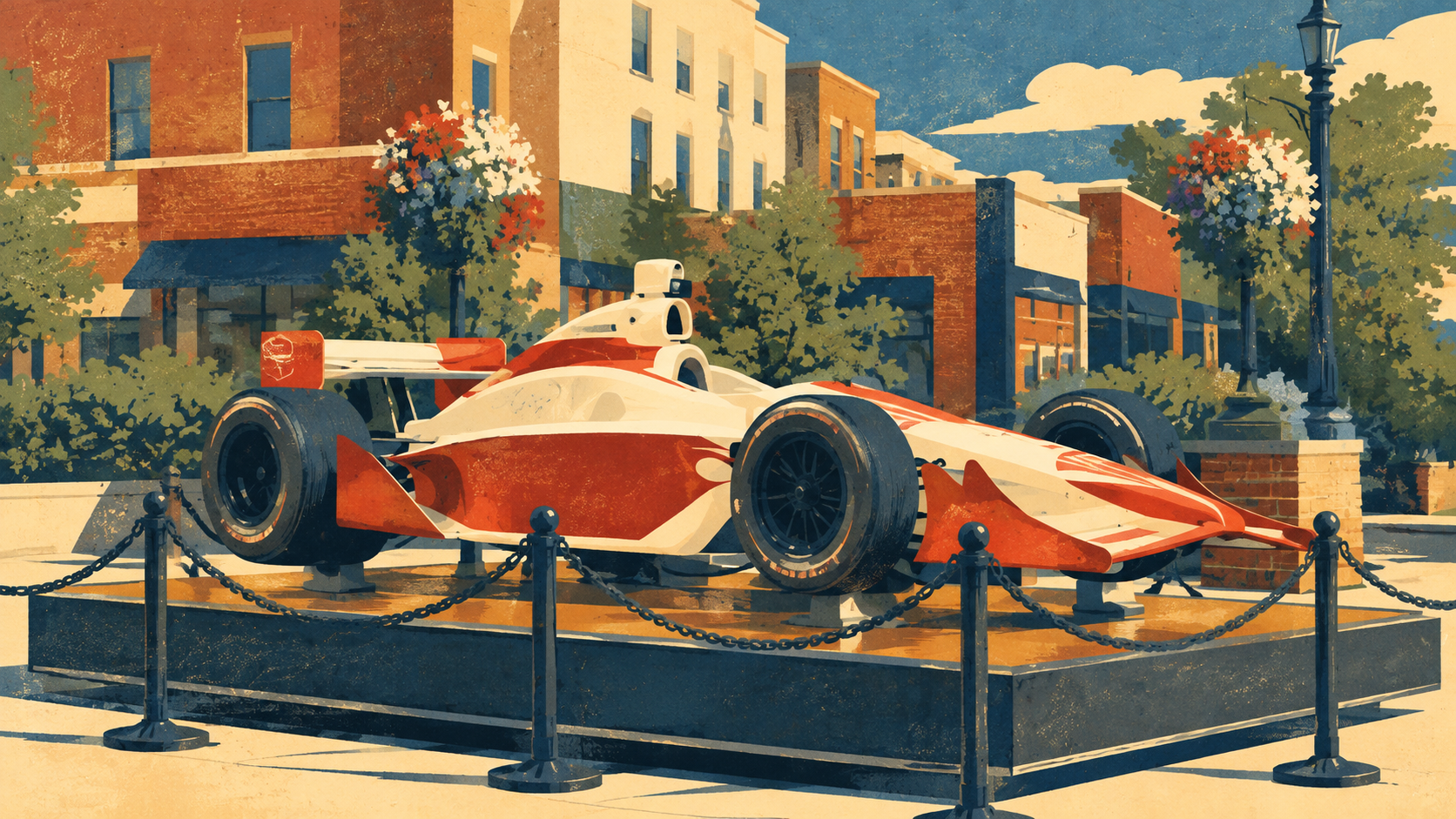Indy Car on Tea Cups