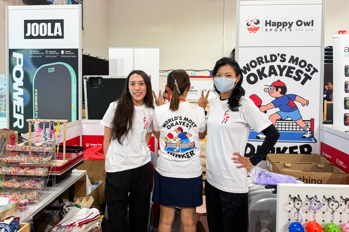 We liked the pop-ups++ at the OCBC-GE Open. There were cute tees...