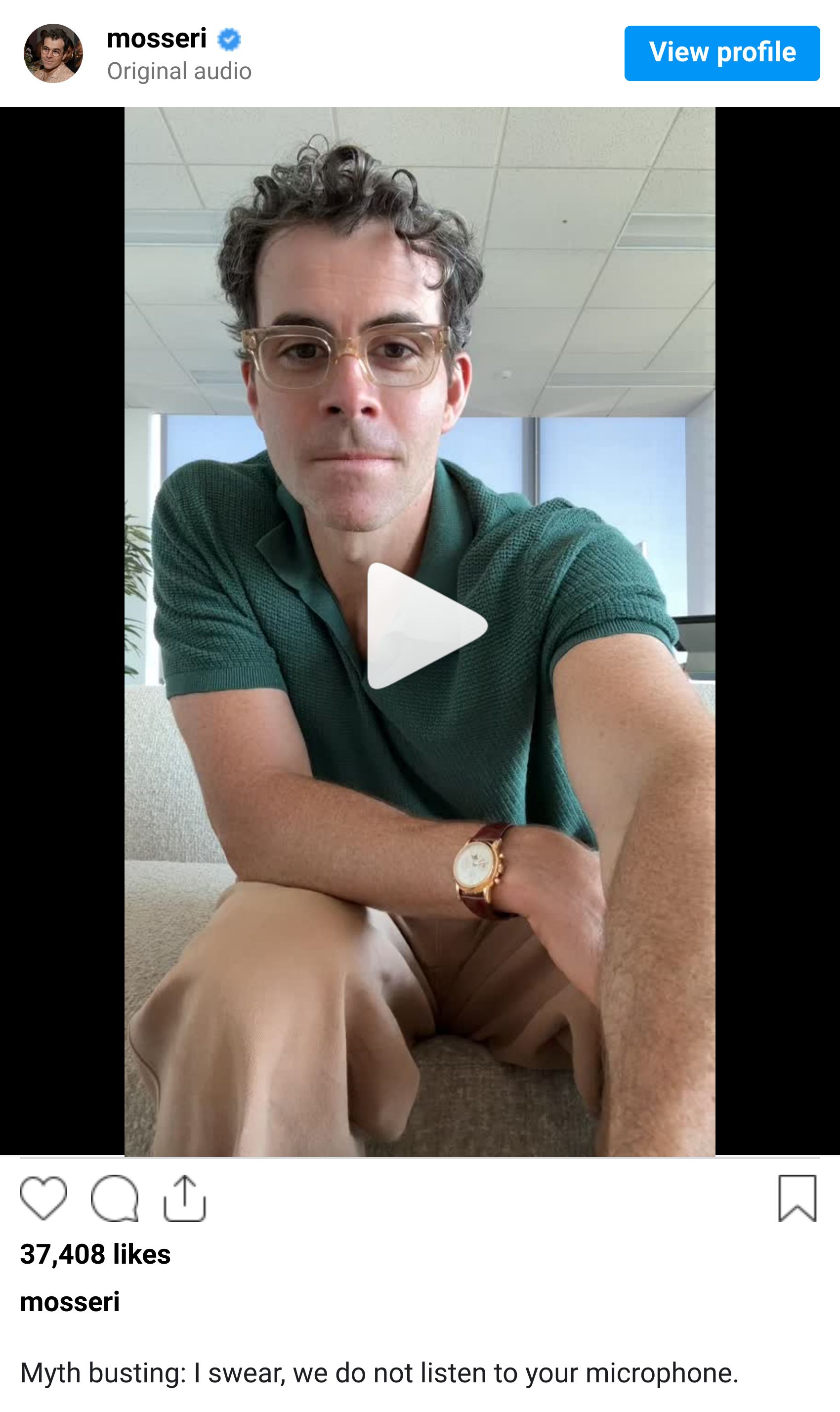 Instagram reel screenshot