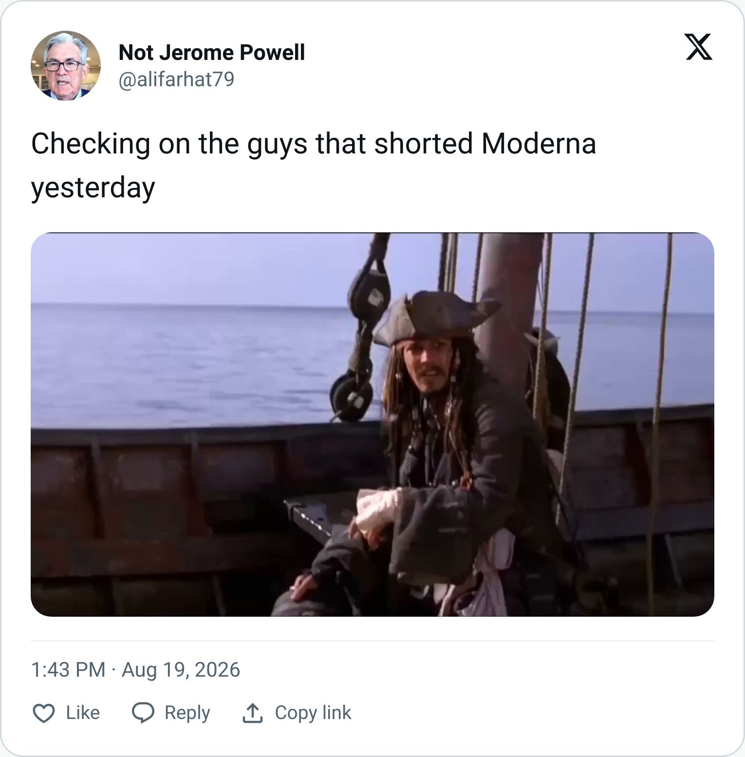Tweet screenshot