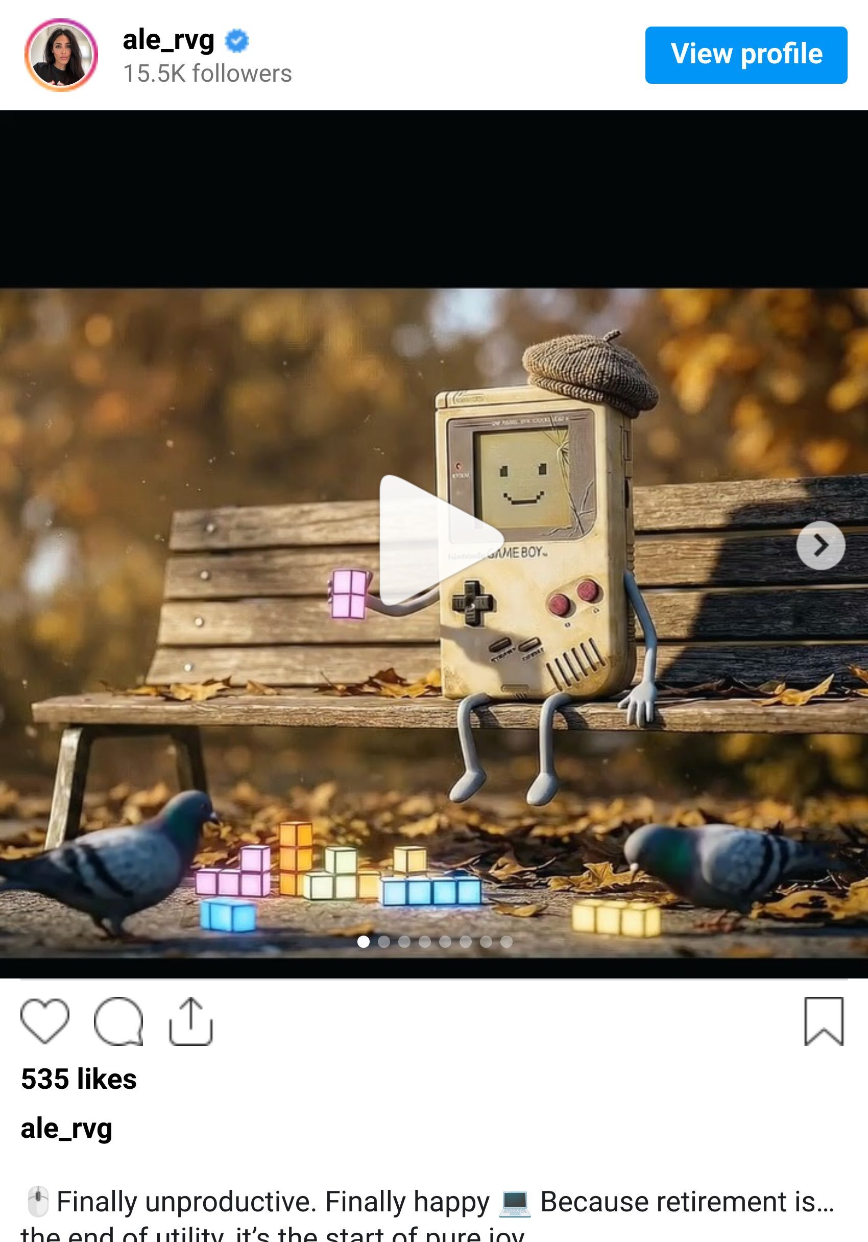 Instagram reel screenshot