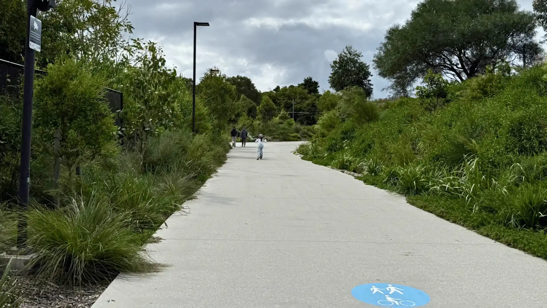 The Dulwich Grove section features newer plantings and two artworks