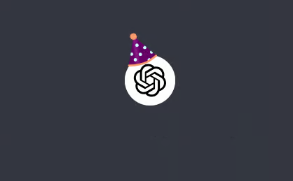 ChatGPT is 1 year old 🎂🎈