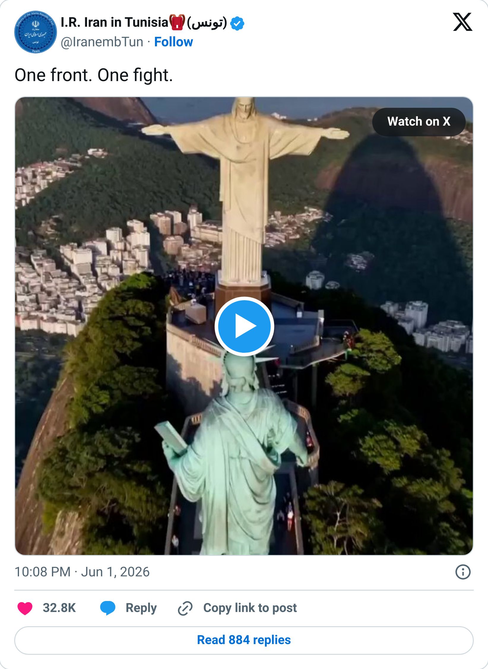 Tweet screenshot