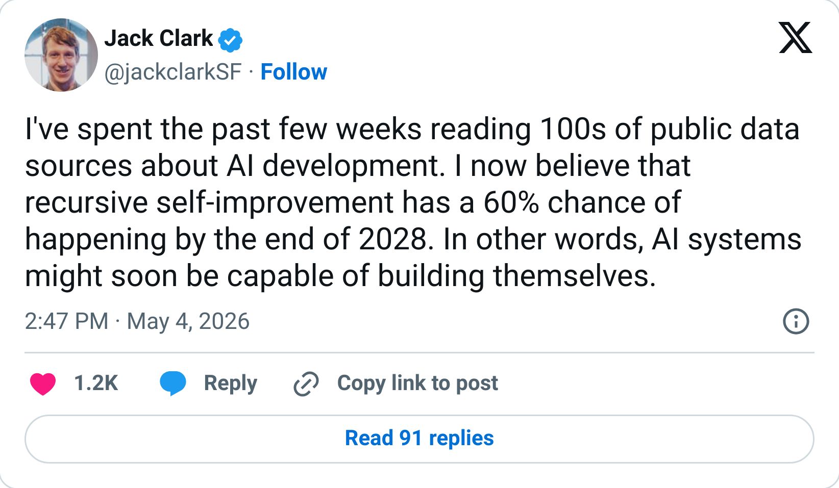 Tweet screenshot