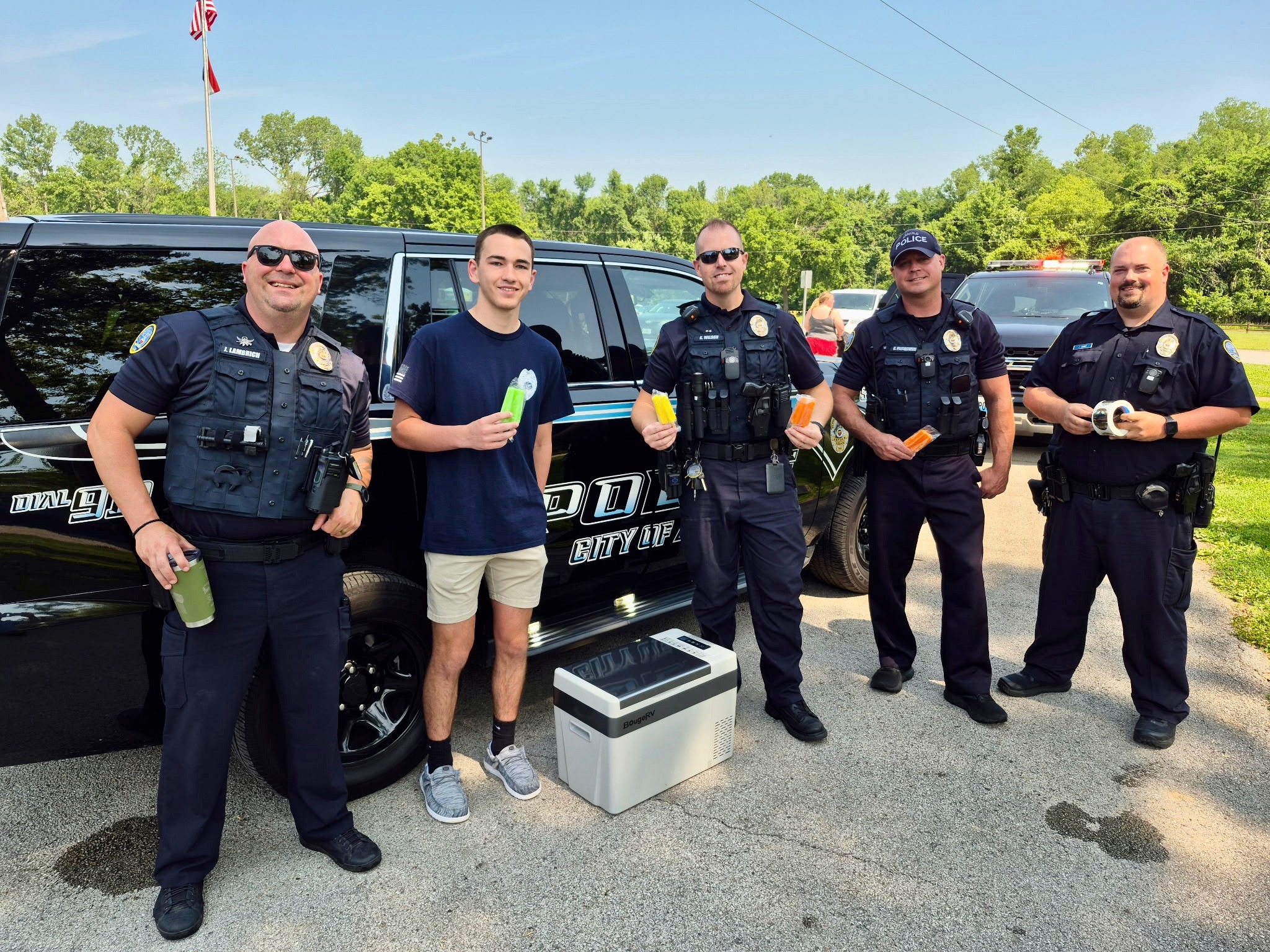 Arnold Police Department Popsicles at the Park flyer
