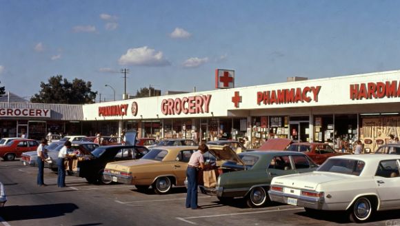 A Saturday Afternoon at the Strip Mall, 1976